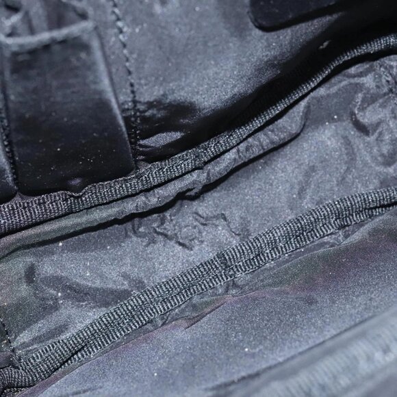 Salvatore Ferragamo Hand Bag Nylon Silver Black Auth am7194 - Picture 11 of 16